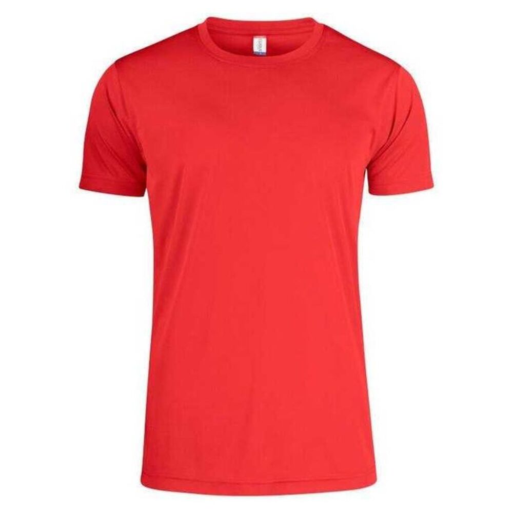 Clique Mens Basic Active T-Shirt / Red